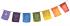 Multicoloured Sacred Chakra Meditation Prayer Flags - Hand Made in Bali - Fair Trade