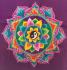 Fair Trade Embroidered Yin Yang Mandala T Shirt ( Purple T Shirt)