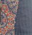 Kantha Jacket - Cotton Quilted Summer Weight Blue Classic Geometric Design Reversible Indian Kantha Jacket - Fair Trade - Available in sizes 8 - 18