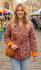 Kantha Jacket - Cotton Quilted Summer Weight Orange, Yellow & Pink Flowers Reversible Indian Kantha Jacket - Fair Trade - Available in sizes 8 -18