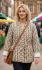 Kantha Jacket - Cotton Quilted Summer Weight Green & White Flowers Reversible Indian Kantha Jacket - Fair Trade - Available in sizes 8 -18