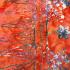 Sarong Beach Coverup Batik from Bali Large Size Pink Red Orange Flowers