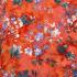 Sarong Beach Coverup Batik from Bali Large Size Pink Red Orange Flowers