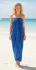 Sarong Beach Coverup Batik from Bali Large Size Light & Dark Blues