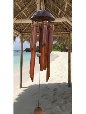 Natural Bamboo Wind chime/Windchime for indoor and outdoor use, Lovely Sound, Medium & Large Sizes Fair Trade Natural Bamboo Wind chime/Windchime for indoor and outdoor use, Lovely Sound, Medium & Large Sizes Fair Trade