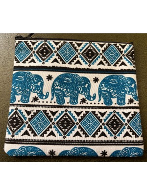 Large Cute Baby Elephant Design Childrens Coin Purse - Fair Trade - Turquoise - Made in Laos Large Cute Baby Elephant Design Childrens Coin Purse - Fair Trade - Turquoise - Made in Laos