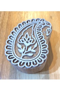 Large Indian Paisley Design Hand Carved Wooden Printing Blocks  - Fair Trade