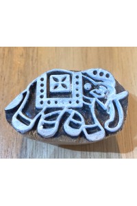 Indian Elephant Design Hand Carved Wooden Printing Blocks -  Fair Trade