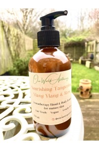 Tangerine, Ylang Ylang & Rose  Nourishing Aromatherapy Hand & Body Lotion - Fair Trade - Vegan - Cruelty Free
