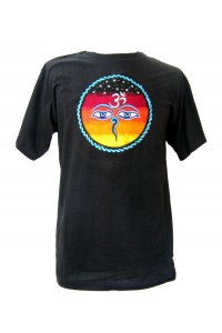 Fair Trade Embroidered Classic Kathmandu T Shirt ( Black T Shirt) Fair Trade Embroidered Classic Kathmandu T Shirt ( Black T Shirt)