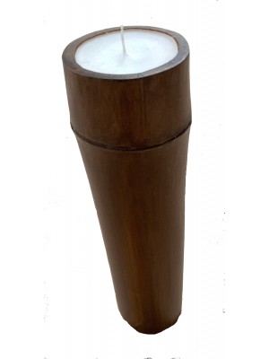 Large Bamboo Church Candle - Beautiful Vanilla Scented Tabletop Refillable Candle - Fair Trade Large Bamboo Church Candle - Beautiful Vanilla Scented Tabletop Refillable Candle - Fair Trade