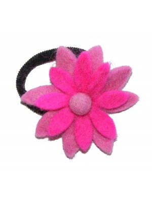 Hand made Felt Chrysanthemum Flower Hair Accessory - Fair Trade Hand made Felt Chrysanthemum Flower Hair Accessory - Fair Trade