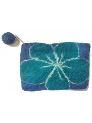 Small Felt Flower purse - Handmade - 100% wool - various colours - Fairtrade Small Felt Flower purse - Handmade - 100% wool - various colours - Fairtrade