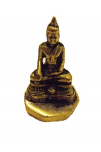 Fair Trade Cast Brass Buddha Statue / Stamp / Chop Figurine from Kathmandu, Nepal