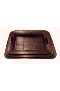 Fair Trade Nest of 3 Bamboo Trays Fair Trade Nest of 3 Bamboo Trays