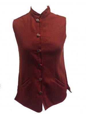 Vintage Woollen Nehru Waistcoat / Bodywarmer - Handmade in Rajasthan - Fair Trade Vintage Woollen Nehru Waistcoat / Bodywarmer - Handmade in Rajasthan - Fair Trade