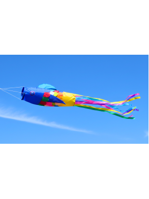Large Colourful Balinese Fish Wind Sock / Festival Flag / Tent Marker