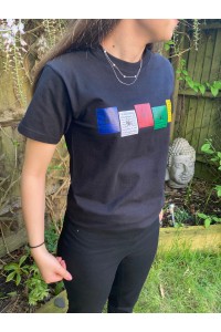 Prayer Flags Printed T Shirt - Available in 4 sizes from Teen to XL Prayer Flags Printed T Shirt - Available in 4 sizes from Teen to XL