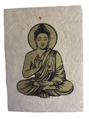 Fair Trade Handmade Nepali Lokta Paper Lord Buddha Notepad Fair Trade Handmade Nepali Lokta Paper Lord Buddha Notepad