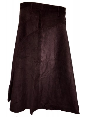Fair Trade Fashionable Corduroy Annie Maxi Skirt - Chocolate Brown Fair Trade Fashionable Corduroy Annie Maxi Skirt - Chocolate Brown