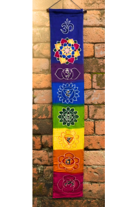 Rainbow Batik Seven Chakra Hanging - Hand made in Bali - 2 Sizes - Fair Trade 