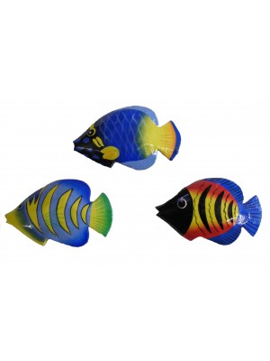 Hand Painted Colourful Balinese Kissing Fish Fridge Magnets ( pack of 3)