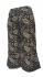 Fair Trade Black and Cream Print Drawstring Cropped 3/4 Length Trousers