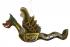 Hand Carved Balinese Green and Gold Barong ( Mythological Dragon )