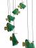 Green Balinese Kissing Fish Mobile - Fair Trade Hand Painted