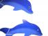 Fair Trade Hand Painted Blue School of  Dolphin Mobile