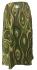 Fair Trade Cotton Jersey Elasticated Retro Spiral Skirt - Greens and Browns