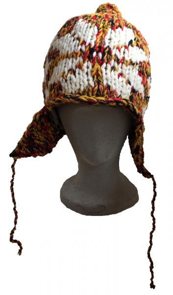Genuine Fair Trade Handknitted Afghan Earflap Hat ( various colours)