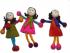 Hand made Felt Little Girl Brooch from Kathmandu - Fair Trade