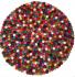 Felt Rainbow Ball Rug from Nepal - 60 cm diameter- Beautiful Handmade Tactile 100% Wool - Fair Trade