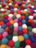 Felt Rainbow Ball Rug from Nepal - 60 cm diameter- Beautiful Handmade Tactile 100% Wool - Fair Trade