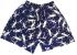 Kids Blue & White Gecko Design Shorts Ages 1 - 5 - Fair Trade