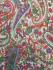 Fair Trade Short Sari Silk  Reversible Tiered Wrap Skirt - Blue / Grey Design