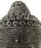 Large Silver Buddha Mask from Bali - Hand Carved Wood