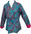 Kantha Jacket - Cotton Quilted Summer Weight Pink & Blue Flowers Reversible Indian Kantha Jacket - Fair Trade - Available in sizes 8 -18