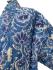 Kantha Jacket - Cotton Quilted Summer Weight Blue & White Flowers Reversible Indian Kantha Jacket - Fair Trade - Available in sizes 8 - 18