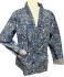 Kantha Jacket - Cotton Quilted Summer Weight Blue & White Flowers Reversible Indian Kantha Jacket - Fair Trade - Available in sizes 8 - 18