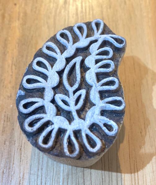 Indian Paisley Design Hand Carved Wooden Printing Blocks  - Fair Trade