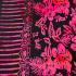 Sarong Beach Coverup Batik from Bali Large Size Dark Pink & Black Flowers